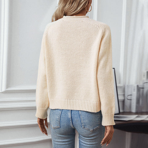 Christmas Tree Pullover Women's Round Neck Loose Sweater Christmas Tree Pullover Women's Round Neck Loose Sweater