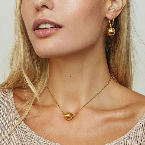 Pull-out 18K Gold Stainless Steel Necklace For Women Pull-out 18K Gold Stainless Steel Necklace For Women