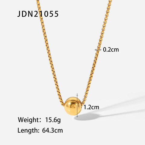 Pull-out 18K Gold Stainless Steel Necklace For Women Pull-out 18K Gold Stainless Steel Necklace For Women