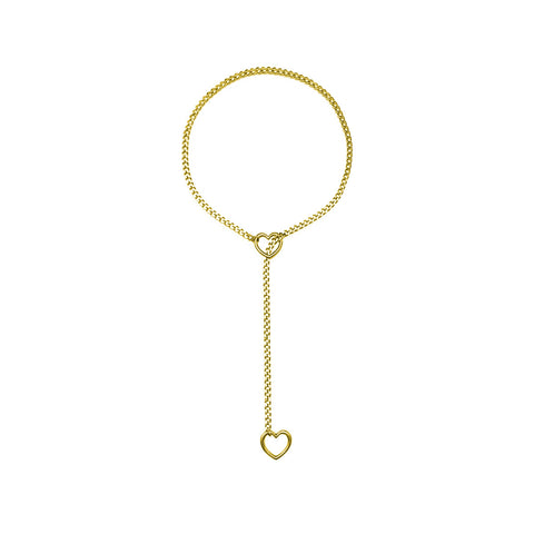 Cuban Adjustable Heart Shaped Necklace Cuban Adjustable Heart Shaped Necklace