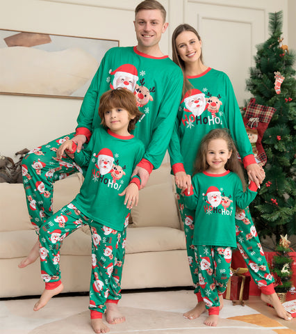 Christmas Pajamas For Family Matching Family Christmas PJs Sets Santa Claus Printed Top Sleepwear Christmas Pajamas For Family Matching Family Christmas PJs Sets Santa Claus Printed Top Sleepwear