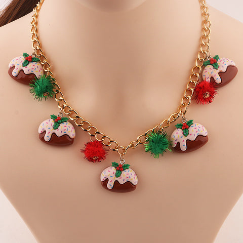 New Christmas Tree Bell Santa Claus Necklace Creative Personalized Pendant Clavicle Chain Women's Jewelry New Christmas Tree Bell Santa Claus Necklace Creative Personalized Pendant Clavicle Chain Women's Jewelry