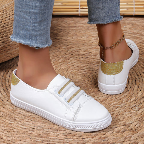 White Shoes Casual Versatile Slip-on Lazy Low-cut Flat White Shoes Casual Versatile Slip-on Lazy Low-cut Flat