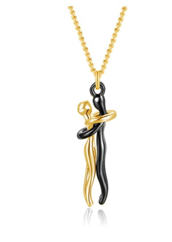 Love Hug Necklace Unisex Men Women Couple Jewelry Simple Temperament Clavicle Chain Valentines Day Lover Gift Love Hug Necklace Unisex Men Women Couple Jewelry Simple Temperament Clavicle Chain Valentines Day Lover Gift