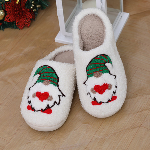 Cute Cartoon Santa Claus Home Slippers Couple Indoor Floor Bedroom Slipper Christmas Warm Shoes Women Men Cute Cartoon Santa Claus Home Slippers Couple Indoor Floor Bedroom Slipper Christmas Warm Shoes Women Men