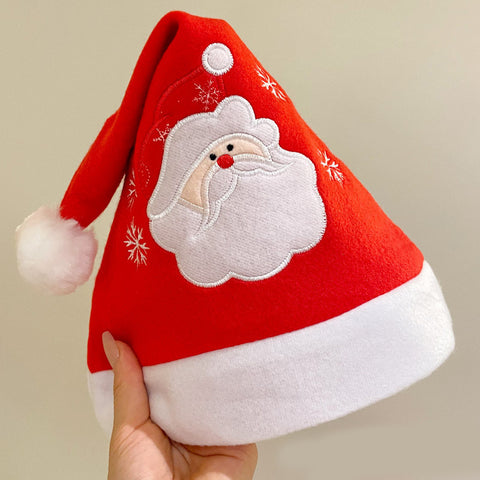Cartoon Christmas Hat With Elk Santa Claus Embroidery Design Holiday Party Decoration Fuzzy Hat Cartoon Christmas Hat With Elk Santa Claus Embroidery Design Holiday Party Decoration Fuzzy Hat
