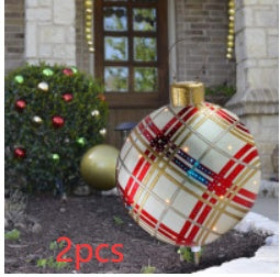 Christmas Ornament Ball Outdoor Pvc 60CM Inflatable Decorated Ball PVC Giant Big Large Balls Xmas Tree Decorations Toy Ball Christmas Ornament Ball Outdoor Pvc 60CM Inflatable Decorated Ball PVC Giant Big Large Balls Xmas Tree Decorations Toy Ball