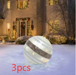 Christmas Ornament Ball Outdoor Pvc 60CM Inflatable Decorated Ball PVC Giant Big Large Balls Xmas Tree Decorations Toy Ball Christmas Ornament Ball Outdoor Pvc 60CM Inflatable Decorated Ball PVC Giant Big Large Balls Xmas Tree Decorations Toy Ball