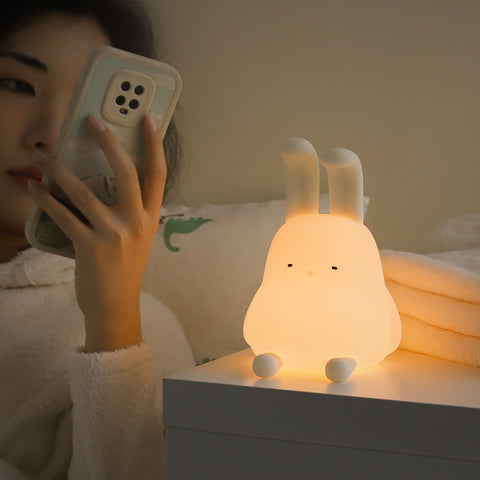 Cute Rabbit Mood Light Dimmable Led Soft Night Light For Baby Girlfriend Gift Children's Night Lights Kids Room Decor Led Lights Cute Rabbit Mood Light Dimmable Led Soft Night Light For Baby Girlfriend Gift Children's Night Lights Kids Room Decor Led Lights