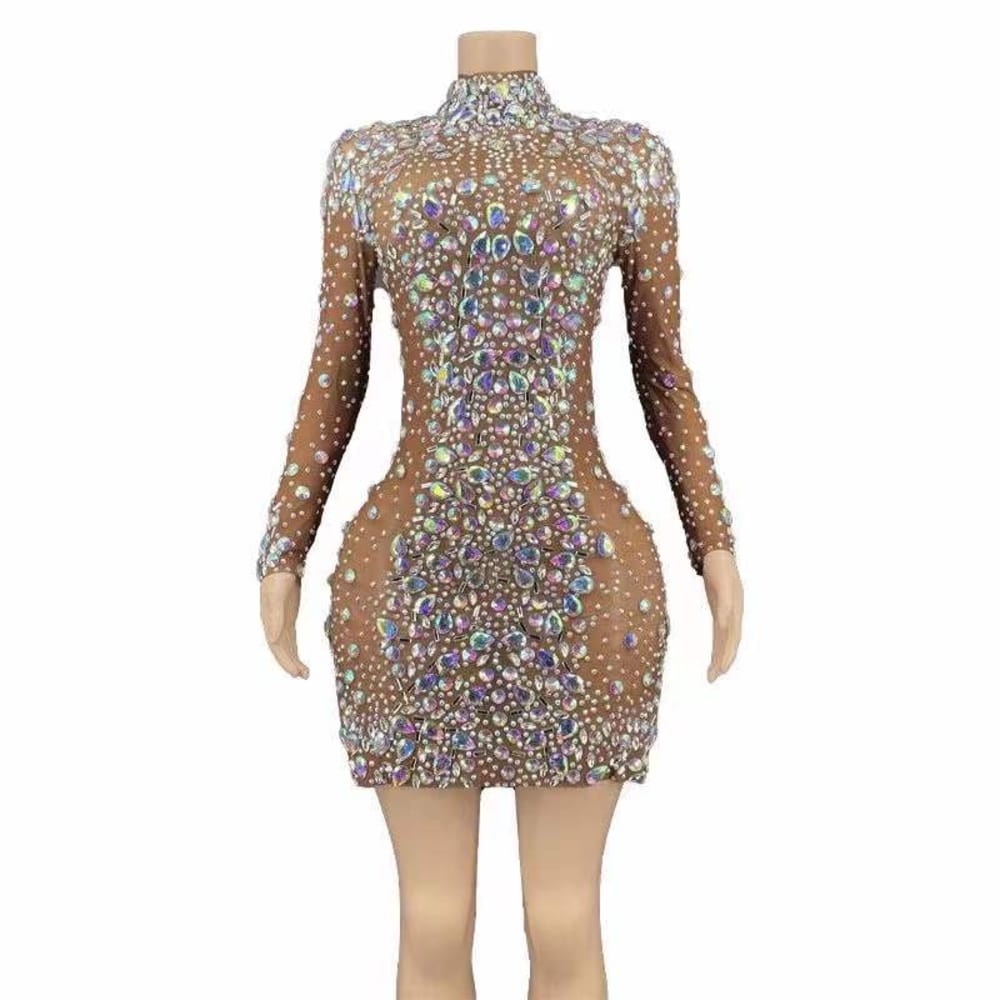 Crystel Transparent Dress, See Through Mesh, Birthday Celebrate Constume - 28Swim Crystel Transparent Dress, See Through Mesh, Birthday Celebrate Constume - 28Swim