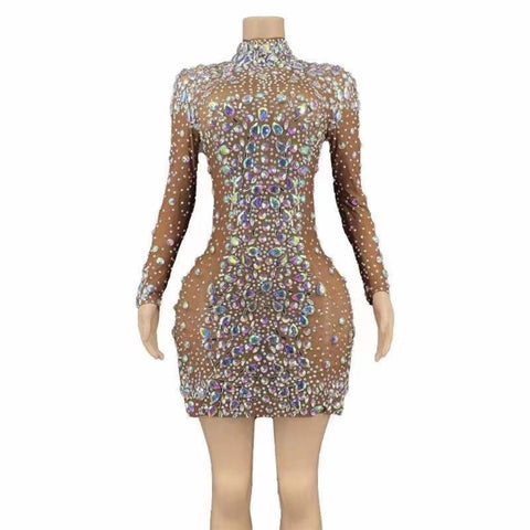 Crystel Transparent Dress, See Through Mesh, Birthday Celebrate Constume - 28Swim Crystel Transparent Dress, See Through Mesh, Birthday Celebrate Constume - 28Swim