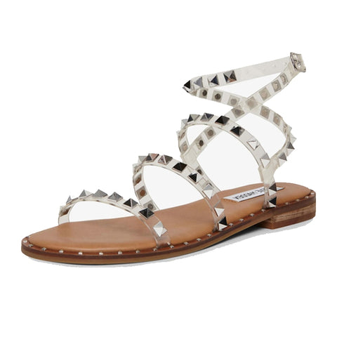 Women's Studded Flat Sandals - Fashionable, Lightweight, Non-slip Summer Shoes Women's Studded Flat Sandals - Fashionable, Lightweight, Non-slip Summer Shoes