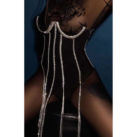 Luxury Crystal Women Corset, Rhinestone Vest, Transparent Corset, Female Girdle - 28Swim Luxury Crystal Women Corset, Rhinestone Vest, Transparent Corset, Female Girdle - 28Swim