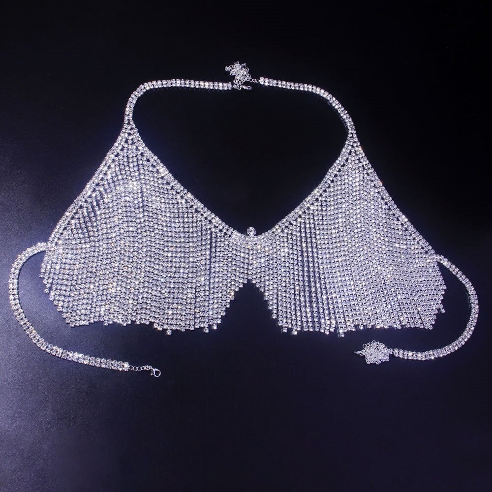 Luxury Lingerie Set, Rhinestone Body Chain, Sexy Crystal Underwear Bra and thong, Beach Bikini - 28Swim Luxury Lingerie Set, Rhinestone Body Chain, Sexy Crystal Underwear Bra and thong, Beach Bikini - 28Swim