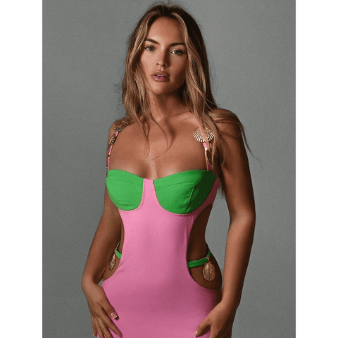 Mini Dress Women, Elegant Spaghetti Strap Zipper Bodycon Party Dress - 28Swim Mini Dress Women, Elegant Spaghetti Strap Zipper Bodycon Party Dress - 28Swim