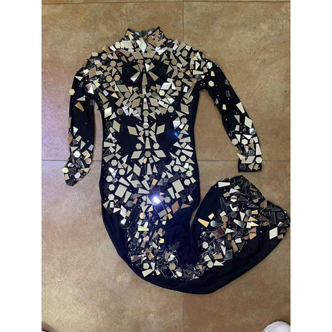 Mirror Dress, Long Dress, Birthday Celebration Shinning Outfit, 2022 - 28Swim Mirror Dress, Long Dress, Birthday Celebration Shinning Outfit, 2022 - 28Swim
