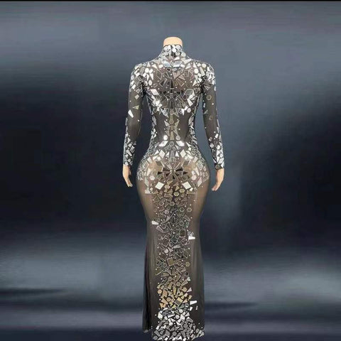 Mirror Dress, Long Dress, Birthday Celebration Shinning Outfit, 2022 - 28Swim Mirror Dress, Long Dress, Birthday Celebration Shinning Outfit, 2022 - 28Swim