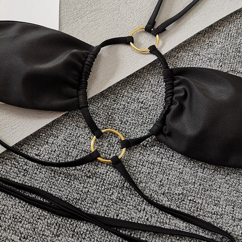 Sexy Micro Halter Bikini - Solid Swimsuit for Women's Stylish Bathing Suits Sexy Micro Halter Bikini - Solid Swimsuit for Women's Stylish Bathing Suits