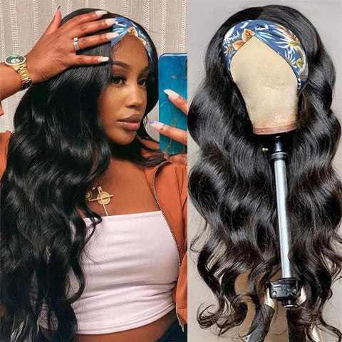 Body Wave Headband Wig - 180% Density Brazilian Remy Human Hair Body Wave Headband Wig - 180% Density Brazilian Remy Human Hair