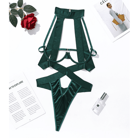 Sexy Bandage Bodysuit - Women's Halter Sensual Lingerie Sexy Bandage Bodysuit - Women's Halter Sensual Lingerie