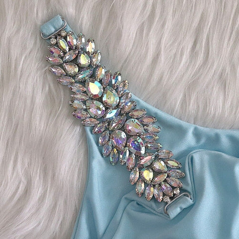 Shiny Dimond Bikini, One Shoulder High Cut, Push up Swimsuit, Crystal Bathing Suit - 28Swim Shiny Dimond Bikini, One Shoulder High Cut, Push up Swimsuit, Crystal Bathing Suit - 28Swim