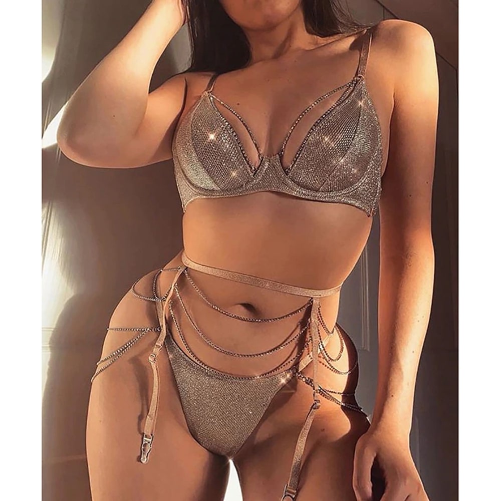 Rhinestone Lingerie Set Underwear, Push up Bra and Panty, Sexy Bikini Set, 2022 - 28Swim Rhinestone Lingerie Set Underwear, Push up Bra and Panty, Sexy Bikini Set, 2022 - 28Swim