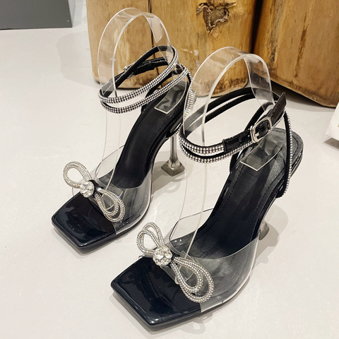 Sparkling New Crystal Rhinestone Bowknot High Heels Sparkling New Crystal Rhinestone Bowknot High Heels