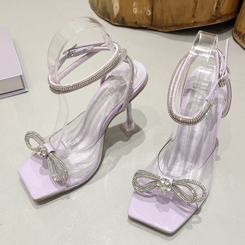 Sparkling New Crystal Rhinestone Bowknot High Heels Sparkling New Crystal Rhinestone Bowknot High Heels