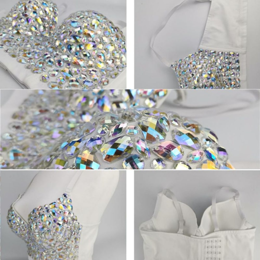 Push Up Corset Vest, Rhinestone Bustier Crop Top, 2022 - 28Swim Push Up Corset Vest, Rhinestone Bustier Crop Top, 2022 - 28Swim