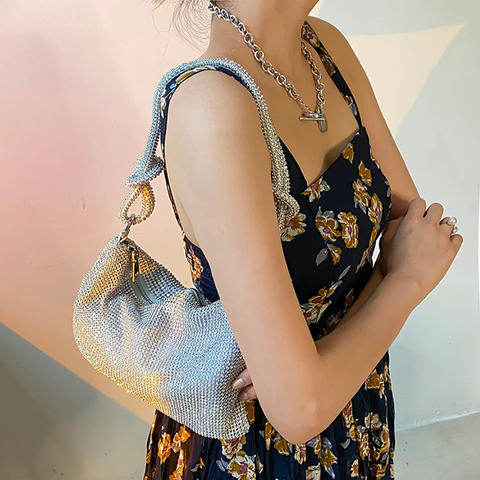 Rhinestones Evening Clutch Bag, Luxury Designer Shoulder Bag, Wedding Bag - 28Swim Rhinestones Evening Clutch Bag, Luxury Designer Shoulder Bag, Wedding Bag - 28Swim