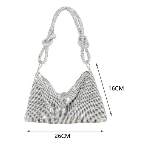 Rhinestones Evening Clutch Bag, Luxury Designer Shoulder Bag, Wedding Bag - 28Swim Rhinestones Evening Clutch Bag, Luxury Designer Shoulder Bag, Wedding Bag - 28Swim