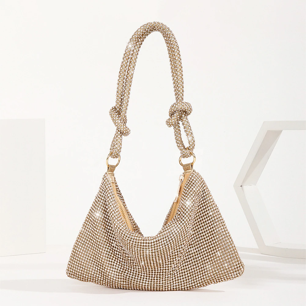 Rhinestones Evening Clutch Bag, Luxury Designer Shoulder Bag, Wedding Bag - 28Swim Rhinestones Evening Clutch Bag, Luxury Designer Shoulder Bag, Wedding Bag - 28Swim