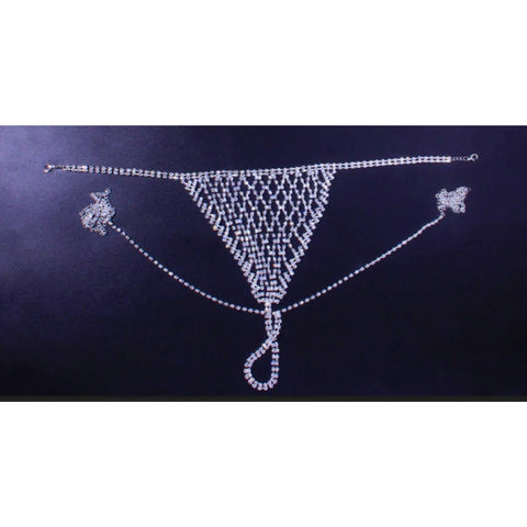 Sexy Mesh Crystal Underwear Jewelry for Women - 28Swim Sexy Mesh Crystal Underwear Jewelry for Women - 28Swim