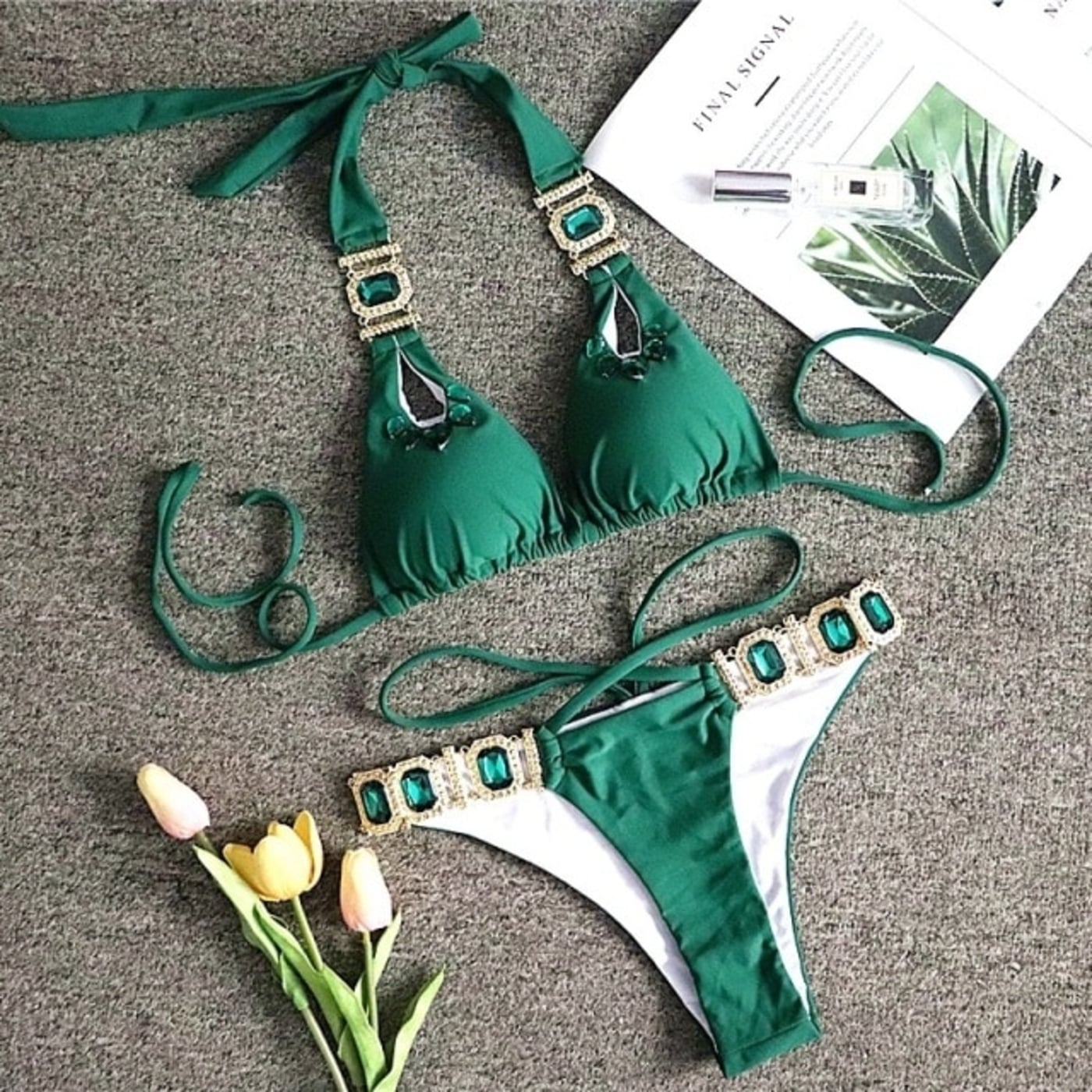 Rhinestone Two Piece Swimsuit Luxury Crystal Sexy Thong String Bikini Set Women Swimwear - 28Swim Rhinestone Two Piece Swimsuit Luxury Crystal Sexy Thong String Bikini Set Women Swimwear - 28Swim