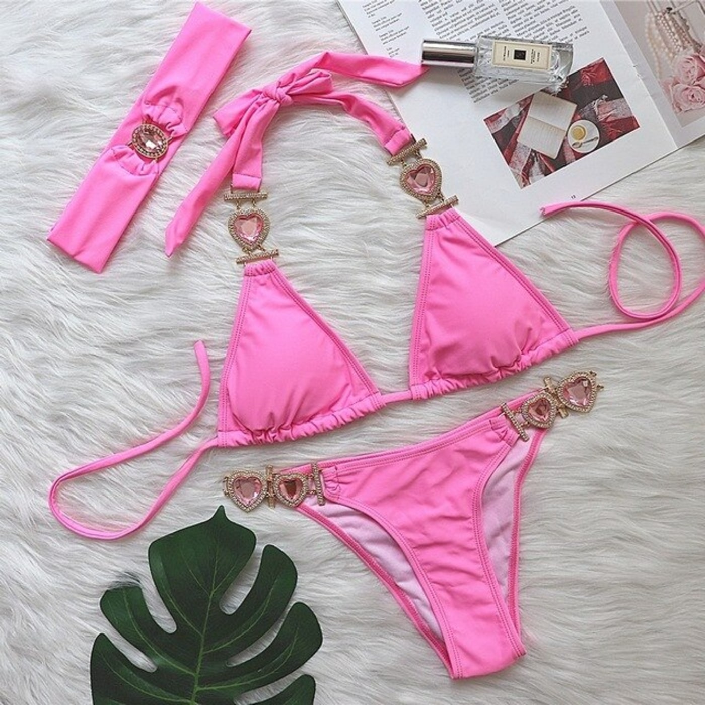 Rhinestone Two Piece Swimsuit Luxury Crystal Sexy Thong String Bikini Set Women Swimwear - 28Swim Rhinestone Two Piece Swimsuit Luxury Crystal Sexy Thong String Bikini Set Women Swimwear - 28Swim