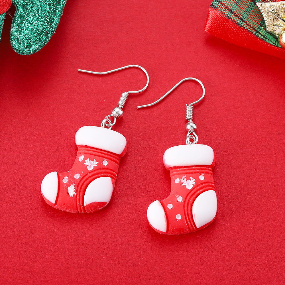 Cartoon Creative Christmas Earrings Fashion