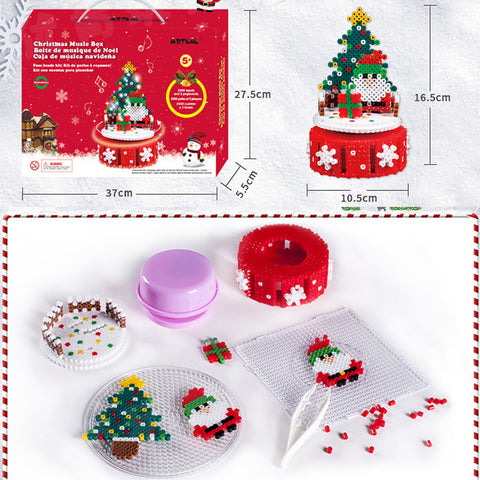 Educational Toy With Christmas Tree Shape Safe Non-Toxic DIY Jigsaw Puzzle Toy For Training Imagination And Creativity Kids Gift