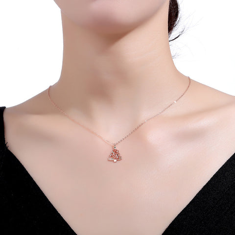 Christmas Tree Necklace Fashion Ins Style Zircon Clavicle Chain Women's Jewelry