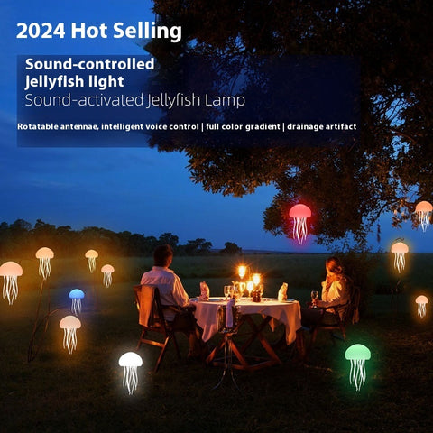 Jellyfish Mood Lamp LED Jellyfish Night Light Portable Jellyfish Lamp Jellyfish Decorations Smart Table Lamp For Bedside Desk Christmas Gift.