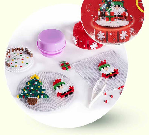 Educational Toy With Christmas Tree Shape Safe Non-Toxic DIY Jigsaw Puzzle Toy For Training Imagination And Creativity Kids Gift