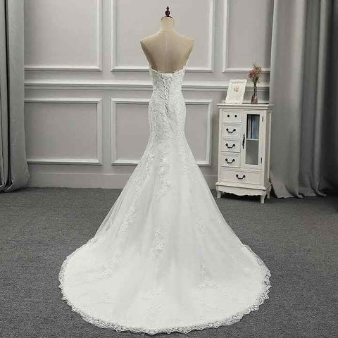 Champagne Mermaid Wedding Dress with Detachable Cape