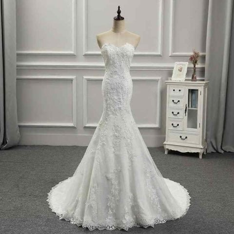 Champagne Mermaid Wedding Dress with Detachable Cape