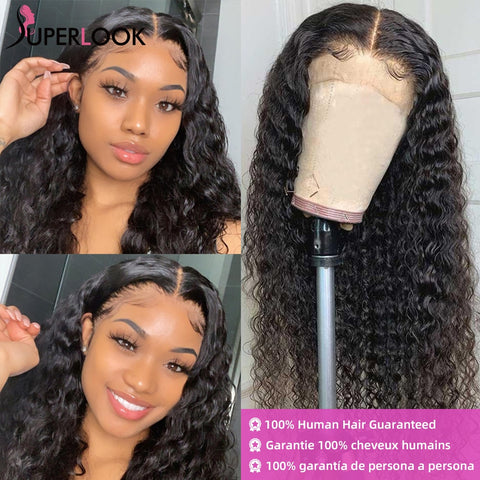 HD Transparent Curly Lace Front Wig - Ready to Wear Human Hair