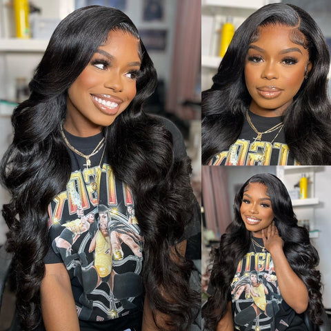 HD Transparent Body Wave Lace Front Wig - 30 Inch 360 Deep Part
