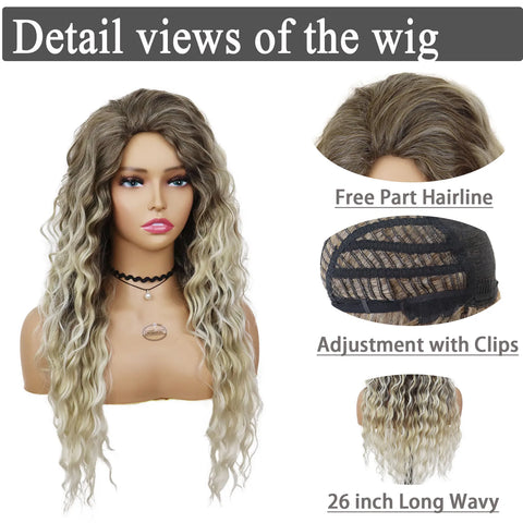 Ash Blonde Human Hair Wig for Women - Long, Curly, and Flawlessly Fluffy, Perfect for Costume Parties and Carnival Celebrations