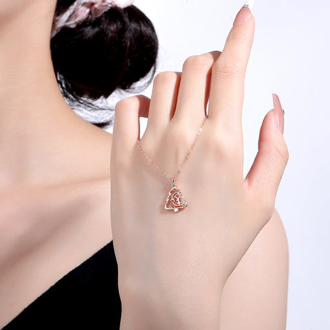 Christmas Tree Necklace Fashion Ins Style Zircon Clavicle Chain Women's Jewelry