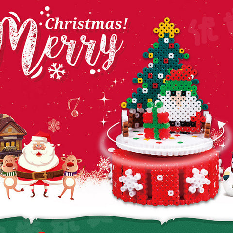 Educational Toy With Christmas Tree Shape Safe Non-Toxic DIY Jigsaw Puzzle Toy For Training Imagination And Creativity Kids Gift