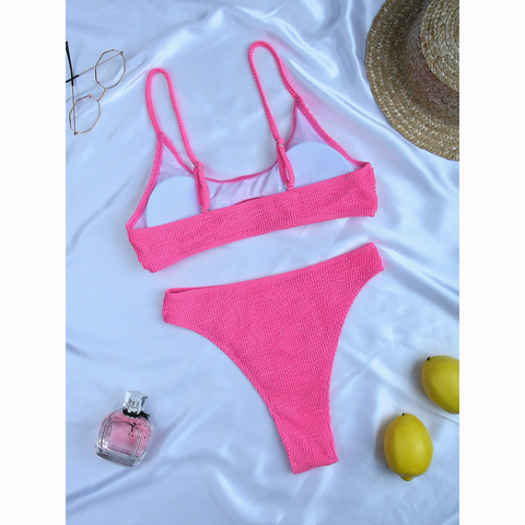 Get Beach Ready with Our Micro Bikini - Sexy and Supportive Rib Bikini Set for Women