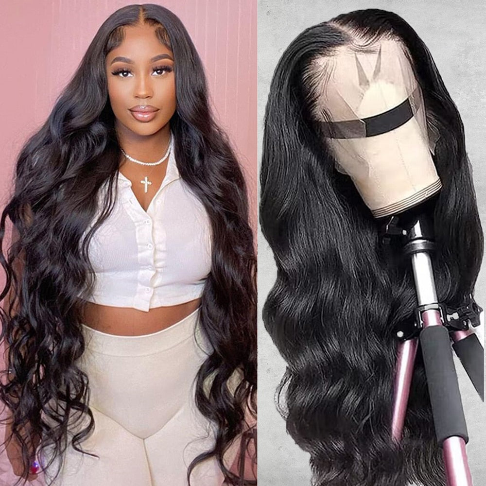 HD Transparent Body Wave Lace Front Wig - 30 Inch 360 Deep Part