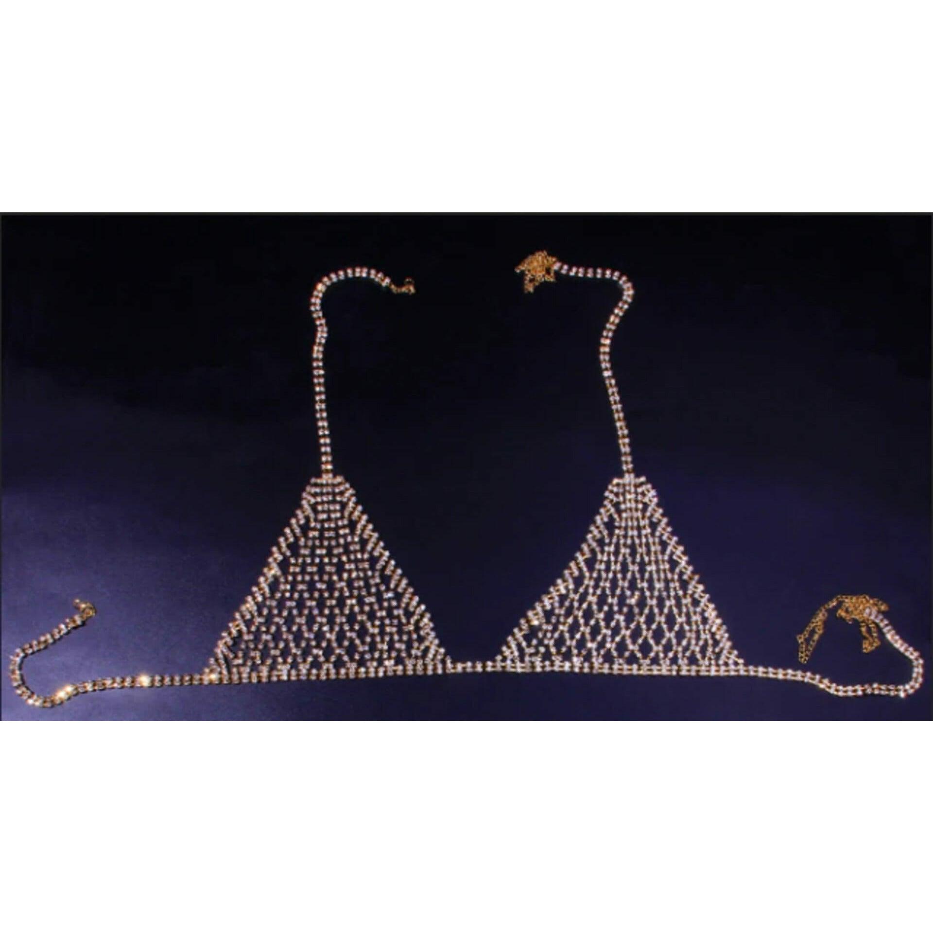 Sexy Mesh Crystal Underwear Jewelry for Women - 28Swim
